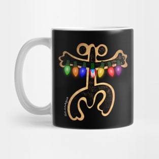 Puerto Rico Xmas Coqui Taino Art Symbol Boricua Flag Mug